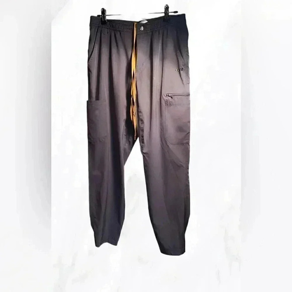 Carhartt dark grey casual regular fit zip closure scrub flex medical pants S - Picture 3 of 3